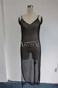 Backless Transparent Coverup