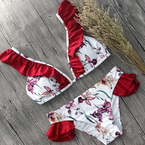 Foral Printed Bikini Set