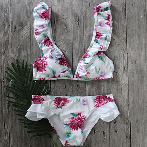 Foral Printed Bikini Set