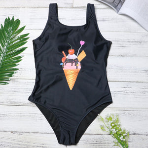 Ice Cream Print Bodysuit