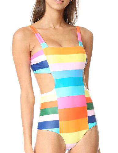 Patchwork Cut Out Suit